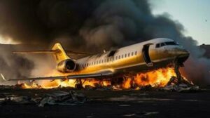 plane-fire-illustration-free-photo